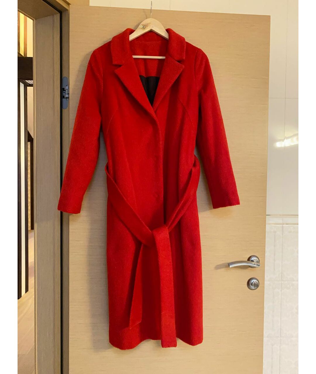 PATRICK HELLMANN Красное кашемировое пальто, фото 4