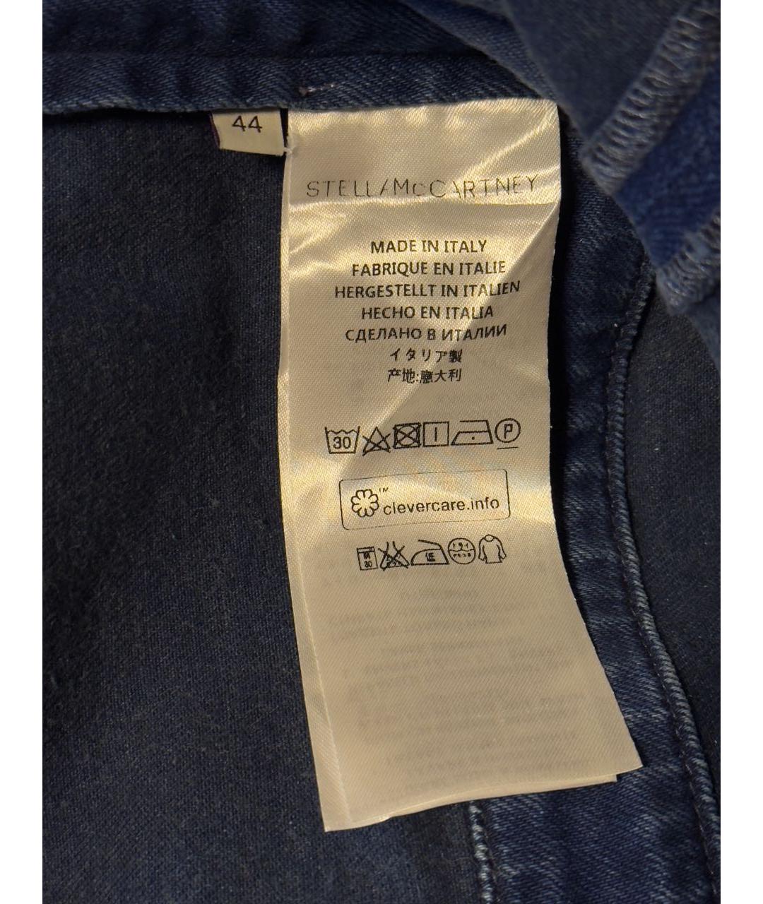 STELLA MCCARTNEY Синий хлопко-эластановый комбинезон, фото 3