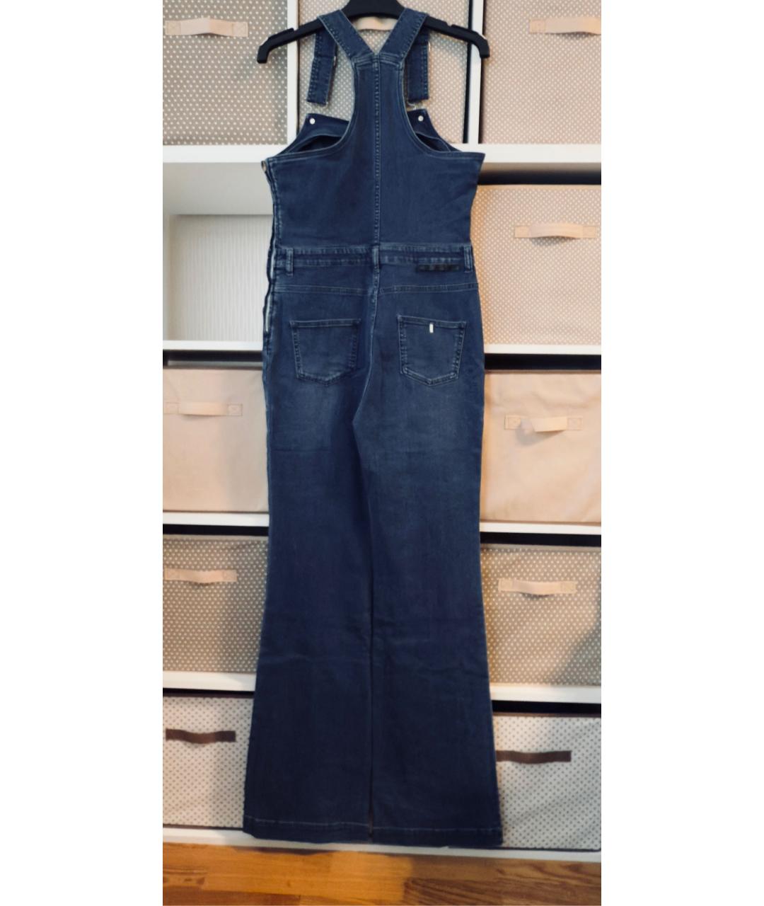 STELLA MCCARTNEY Синий хлопко-эластановый комбинезон, фото 6