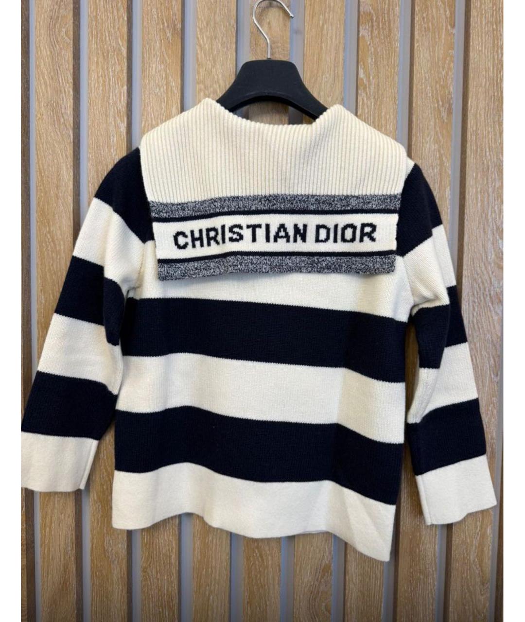 CHRISTIAN DIOR Белый кашемировый джемпер / свитер, фото 2