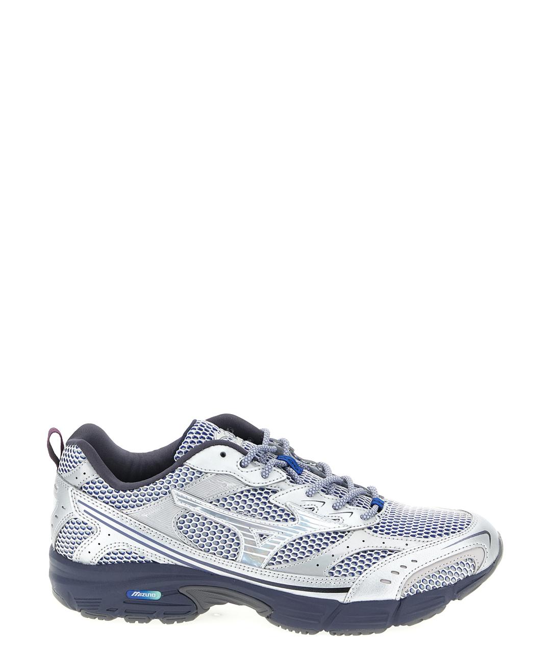 MIZUNO Серебряные синтетические низкие кроссовки / кеды, фото 1