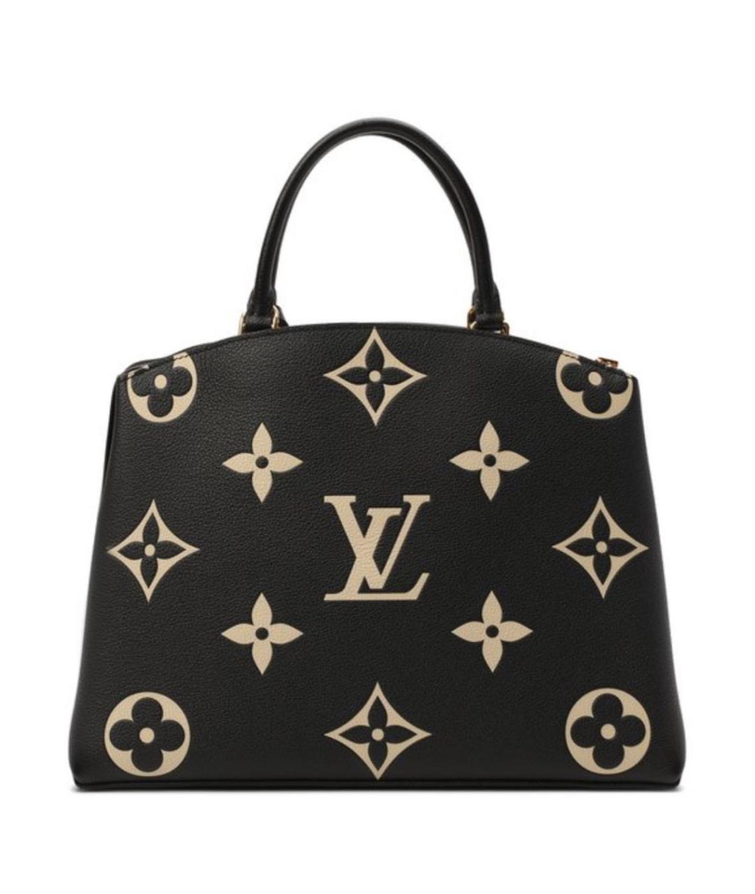 LOUIS VUITTON Черная кожаная сумка с короткими ручками, фото 2