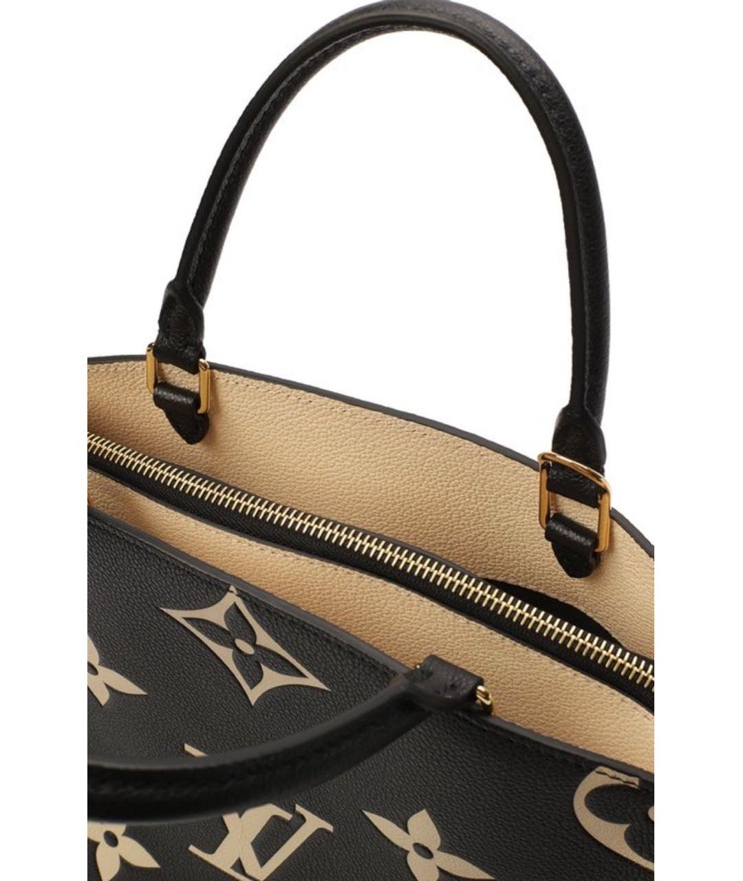 LOUIS VUITTON Черная кожаная сумка с короткими ручками, фото 7
