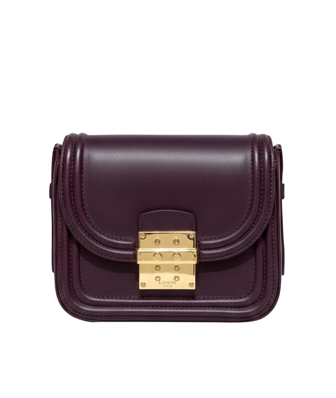 LANVIN Бордовая кожаная сумка через плечо, фото 1