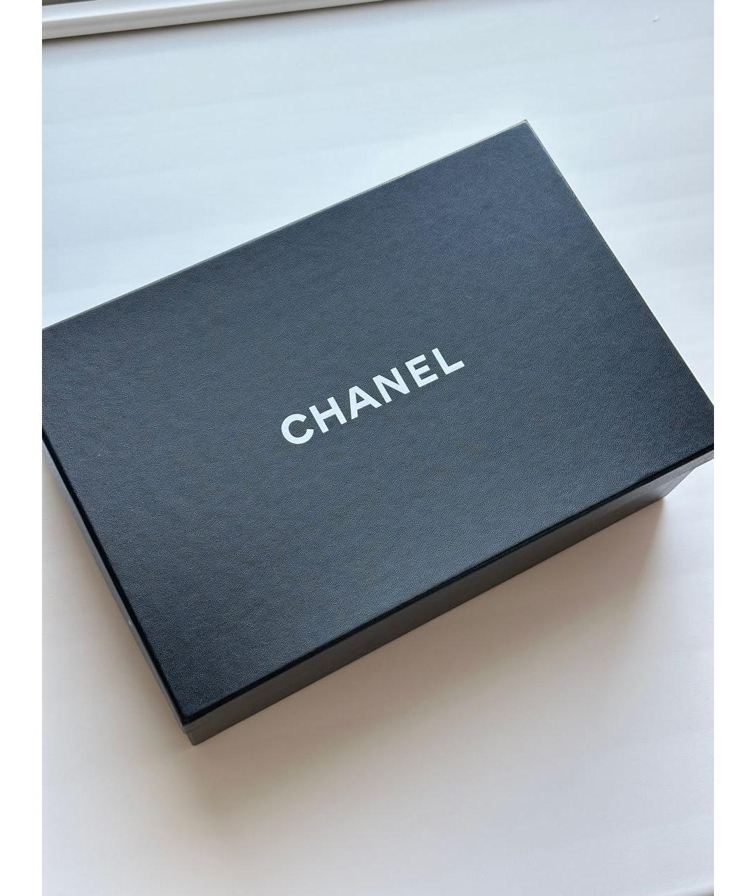 CHANEL Черные кожаные балетки, фото 8