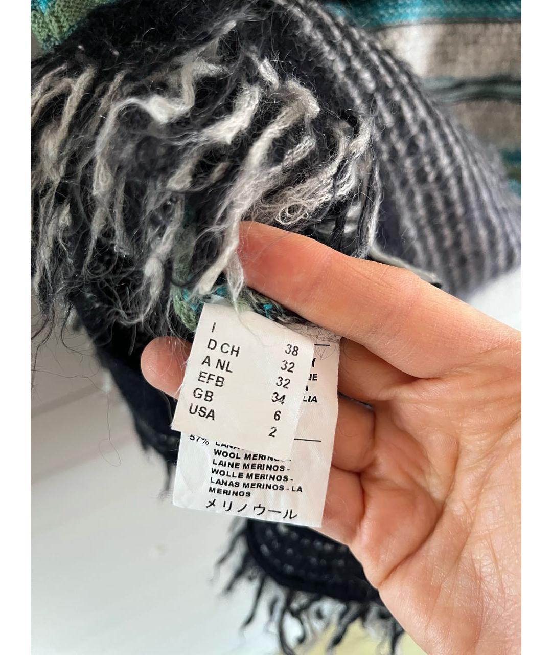 MISSONI Мульти шерстяное повседневное платье, фото 7