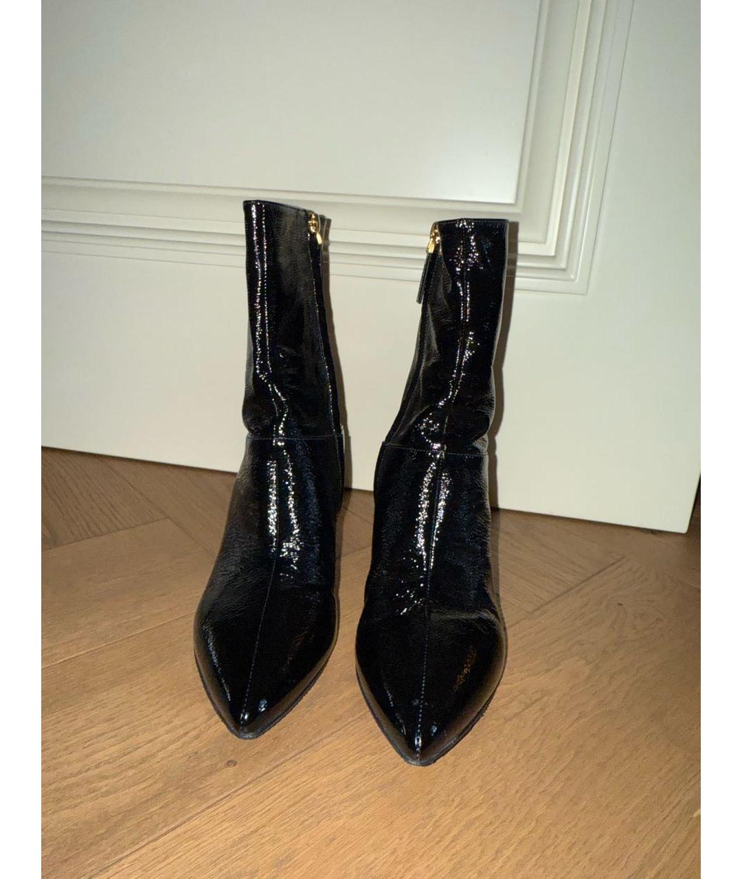 VALENTINO Черные ботильоны из лакированной кожи, фото 2