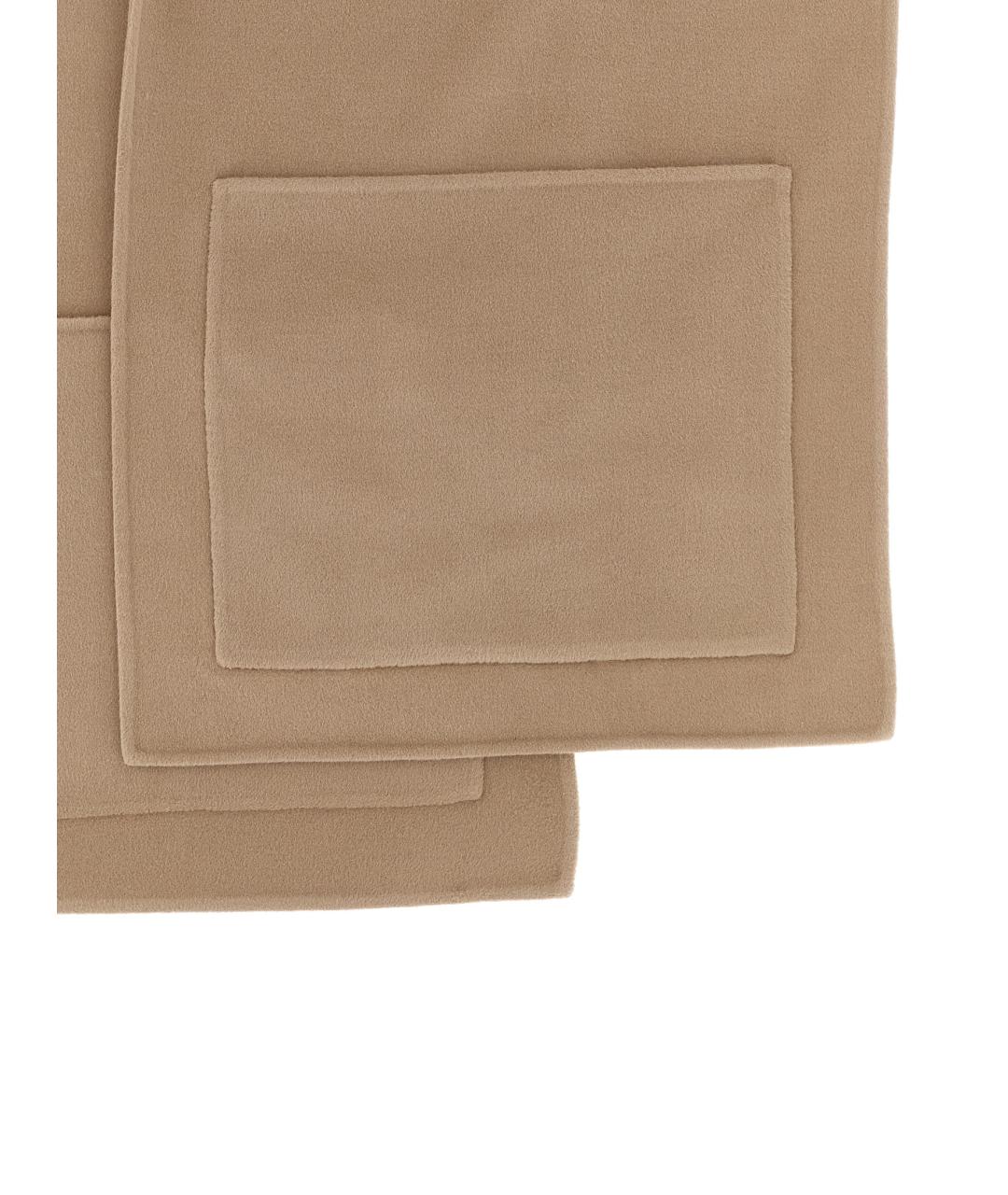 ALBERTA FERRETTI Бежевый шерстяной шарф, фото 3