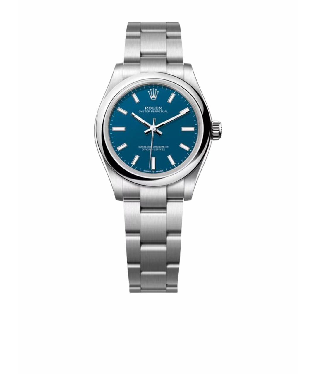 ROLEX Синие металлические часы, фото 1