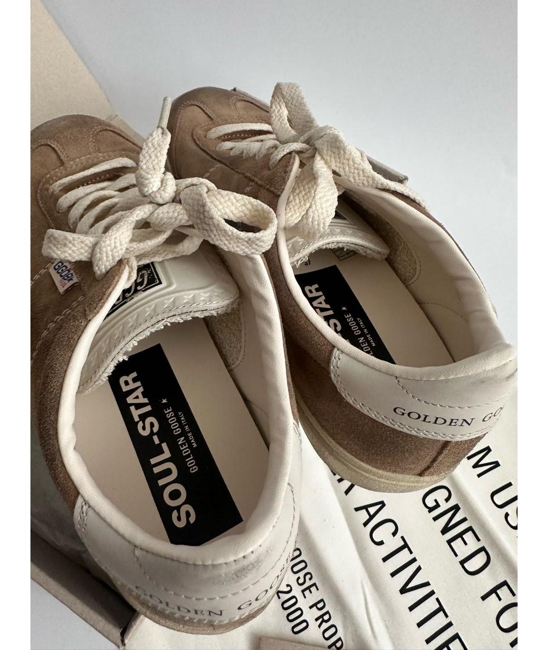 GOLDEN GOOSE DELUXE BRAND Коричневые замшевые кеды, фото 3
