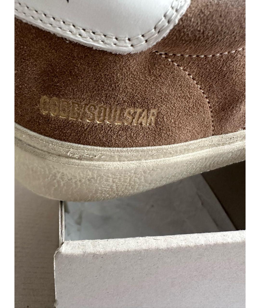 GOLDEN GOOSE DELUXE BRAND Коричневые замшевые кеды, фото 7