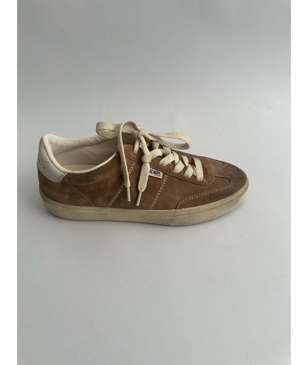 GOLDEN GOOSE DELUXE BRAND Коричневые замшевые кеды, фото 9