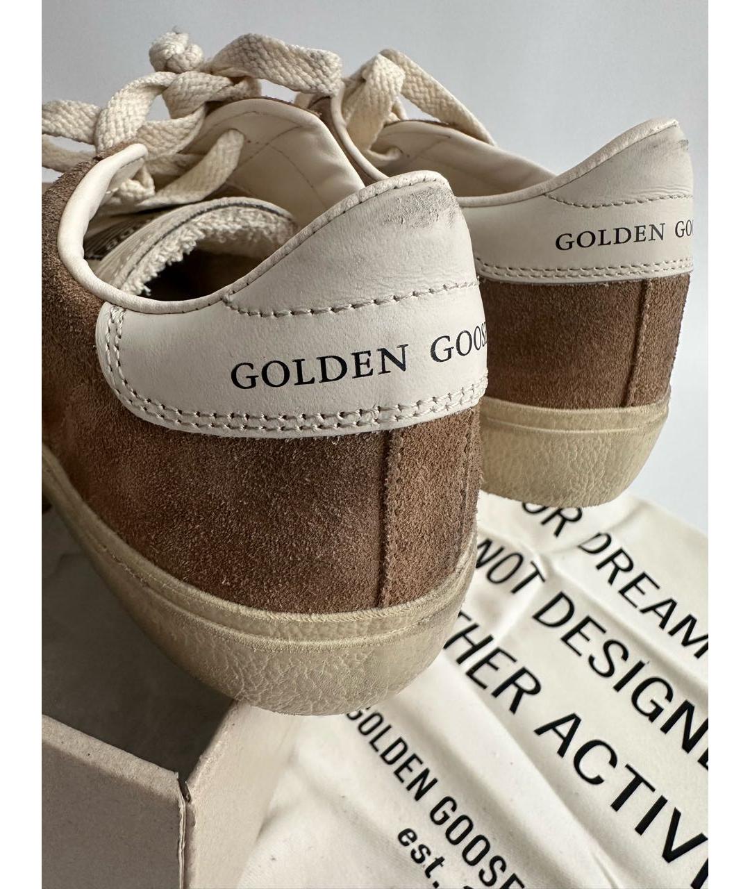 GOLDEN GOOSE DELUXE BRAND Коричневые замшевые кеды, фото 8
