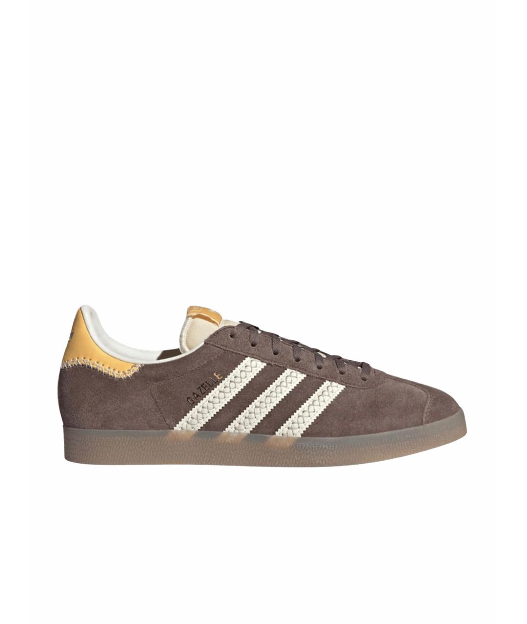 ADIDAS Коричневые замшевые кроссовки, фото 1