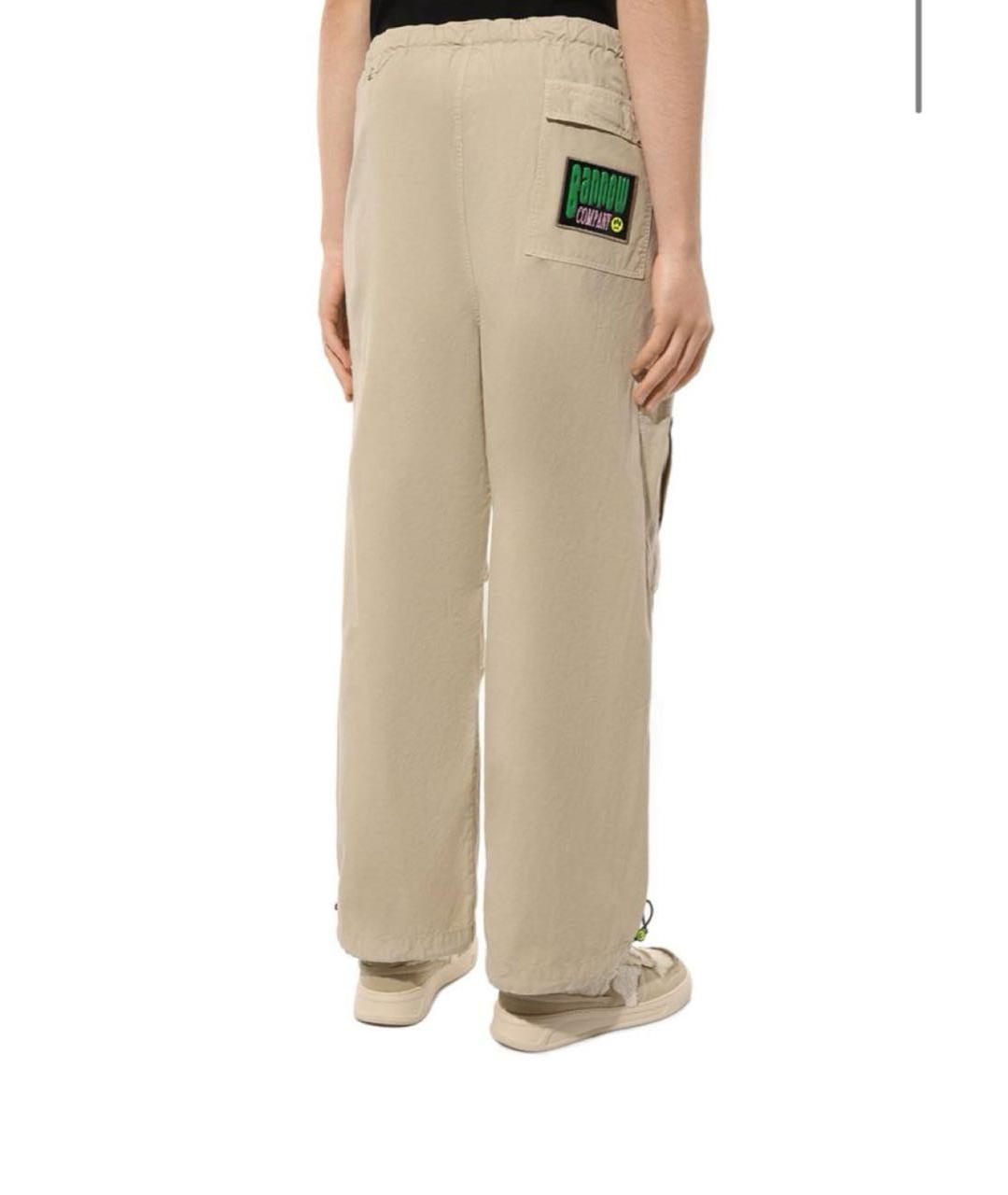 BARROW Бежевые хлопковые повседневные брюки, фото 4