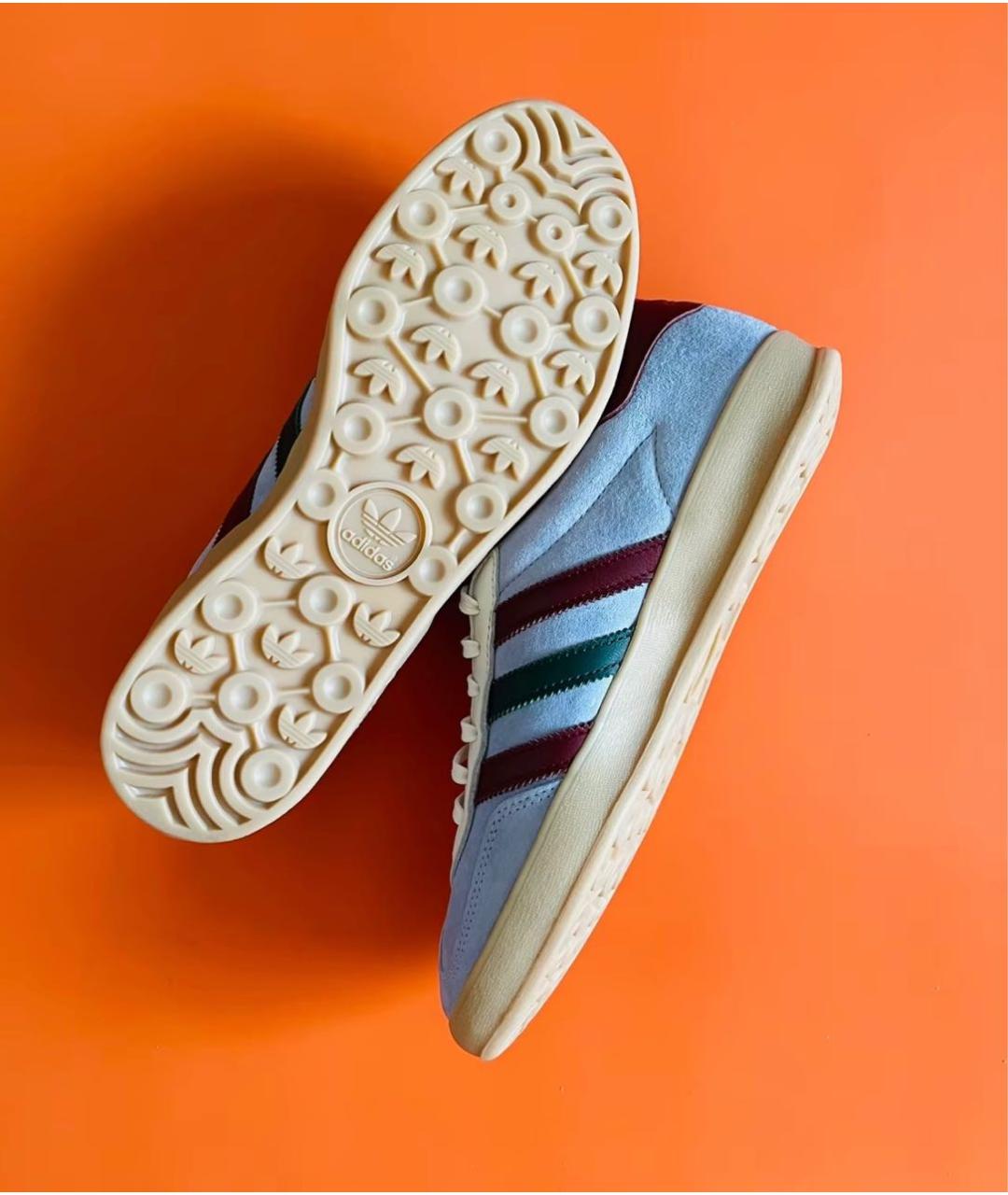 ADIDAS Голубые замшевые низкие кроссовки / кеды, фото 5