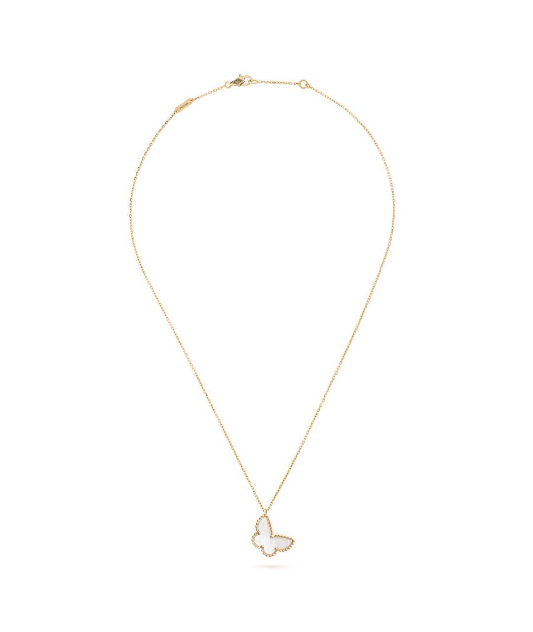 VAN CLEEF & ARPELS Белая подвеска из желтого золота, фото 2