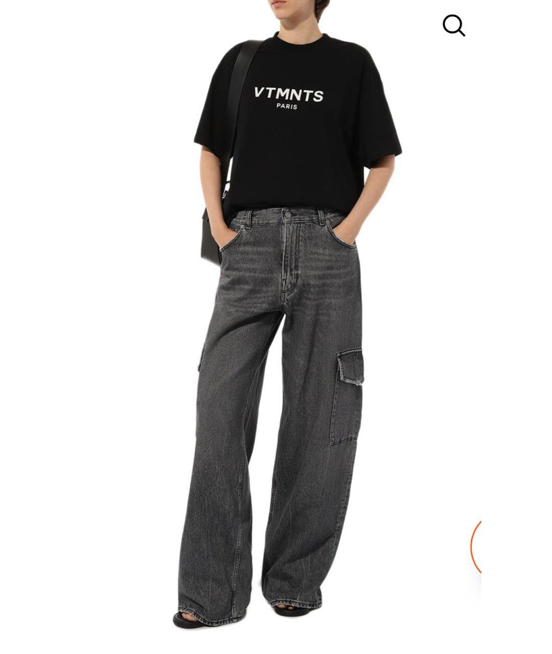 VTMNTS Черная хлопковая футболка, фото 5