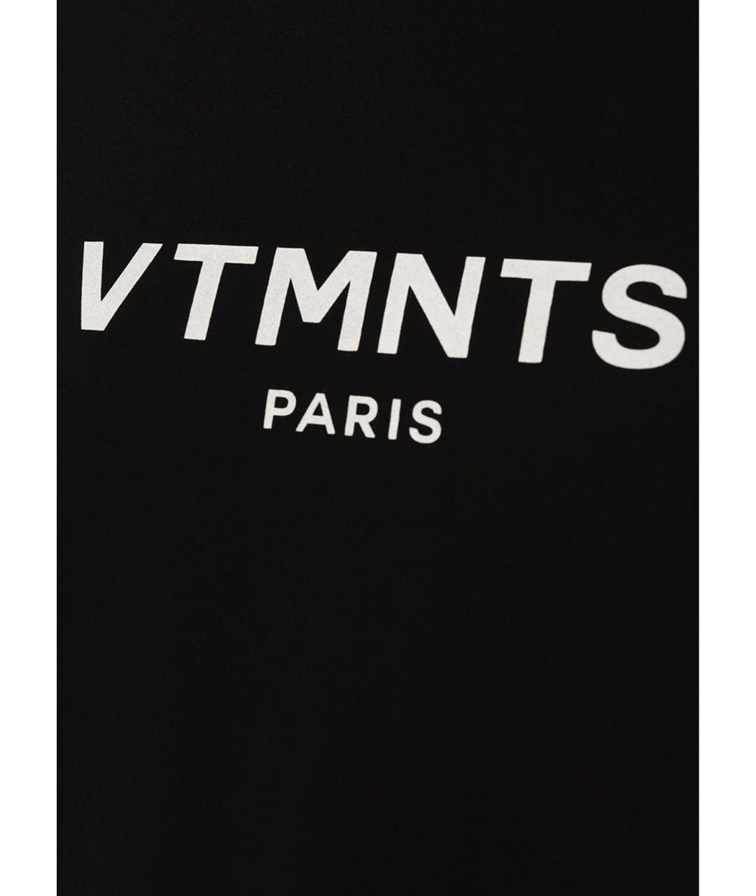 VTMNTS Черная хлопковая футболка, фото 4