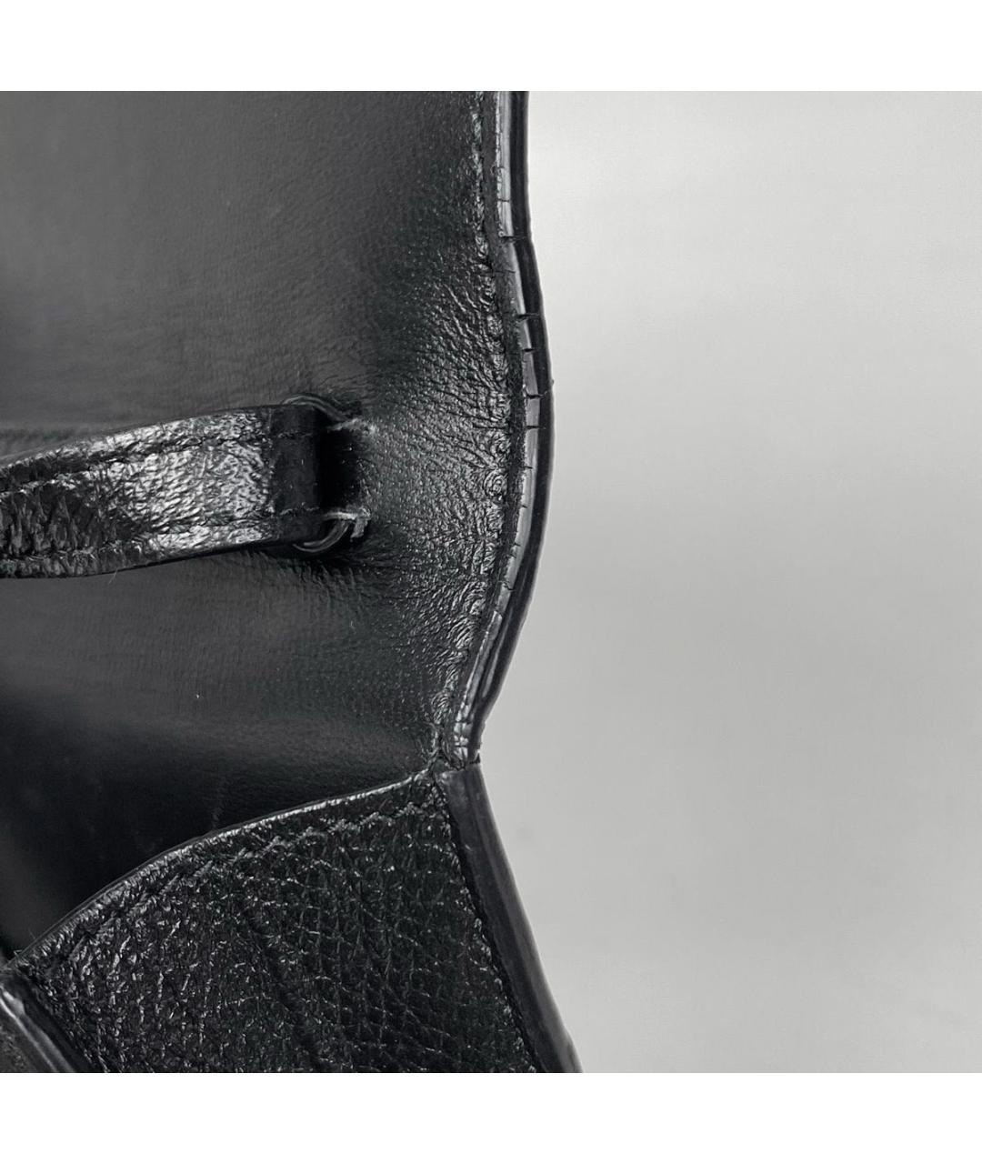 BALENCIAGA Черная кожаная сумка на плечо, фото 4