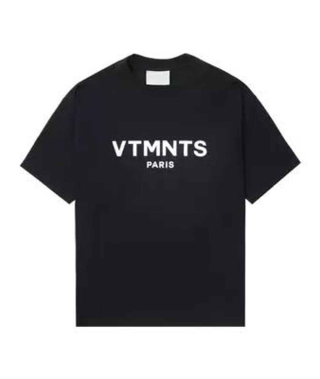 VTMNTS Черная хлопковая футболка, фото 1