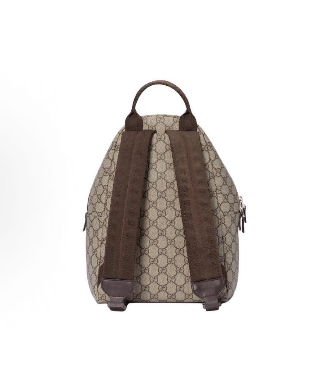 GUCCI Хаки кожаный рюкзак, фото 4