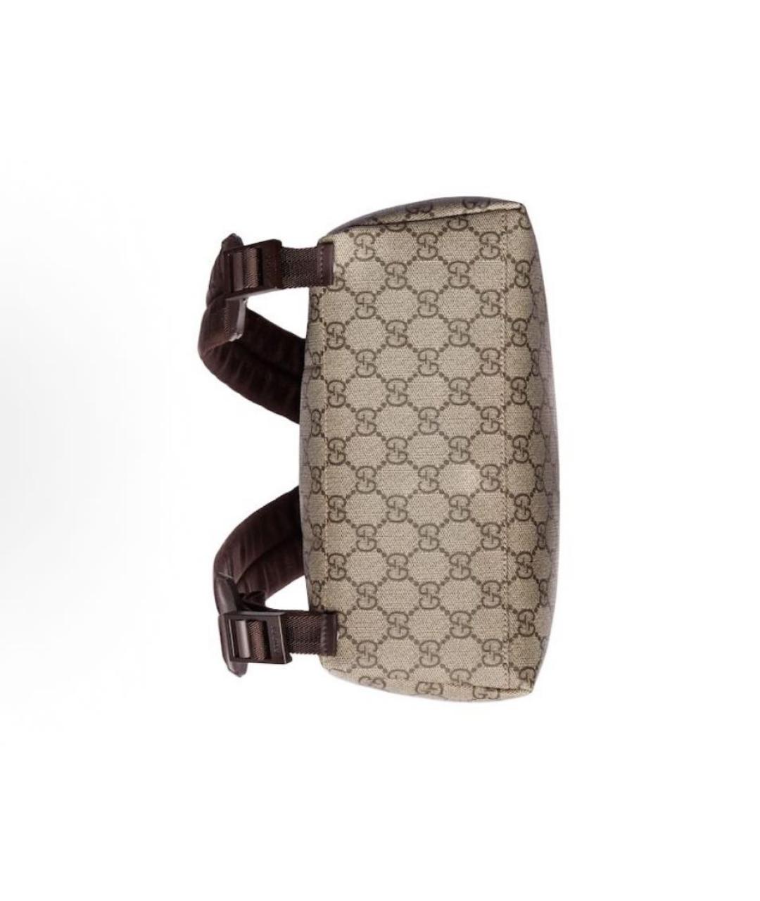 GUCCI Хаки кожаный рюкзак, фото 5