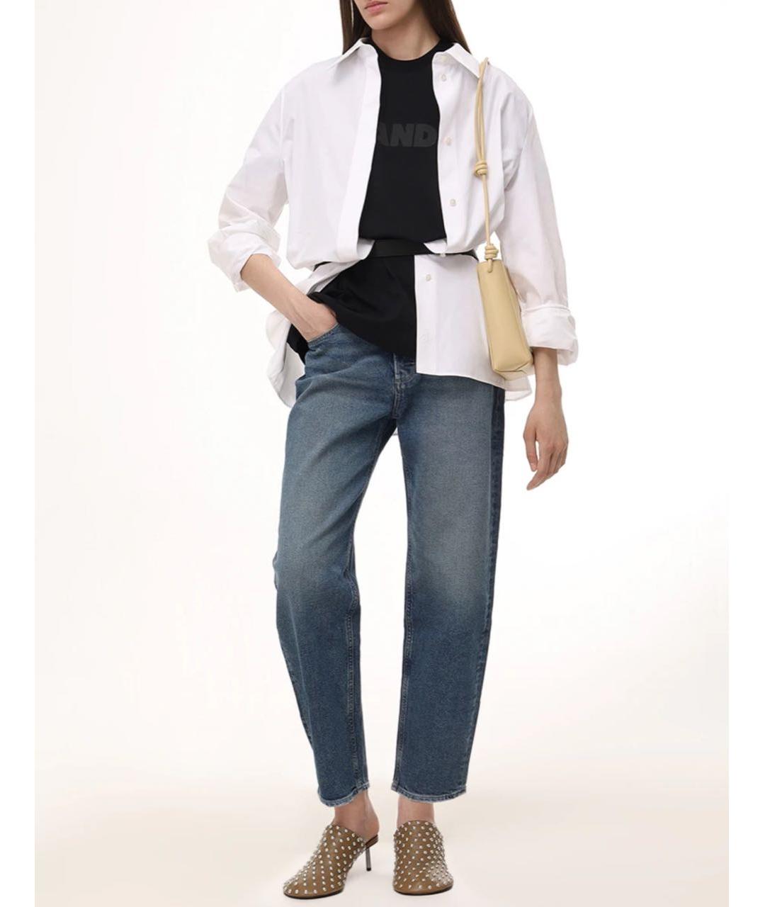 JIL SANDER Черная хлопковая футболка, фото 5