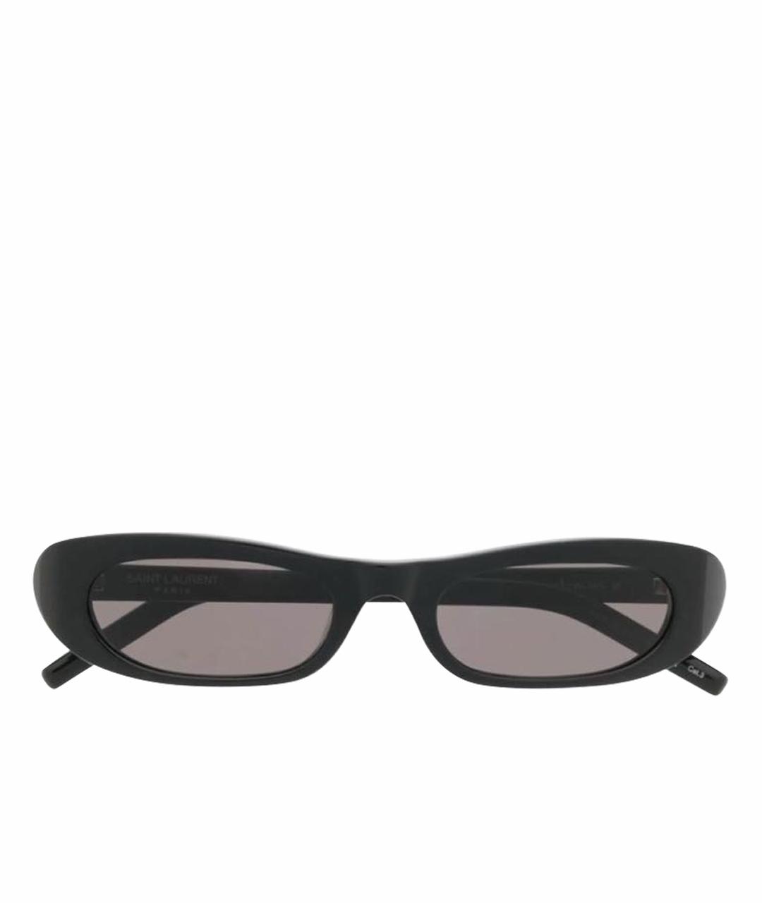 SAINT LAURENT Черные пластиковые солнцезащитные очки, фото 1