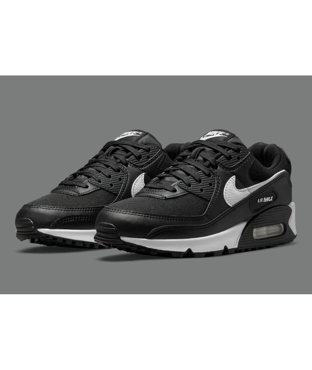 NIKE Черные кожаные кроссовки, фото 2