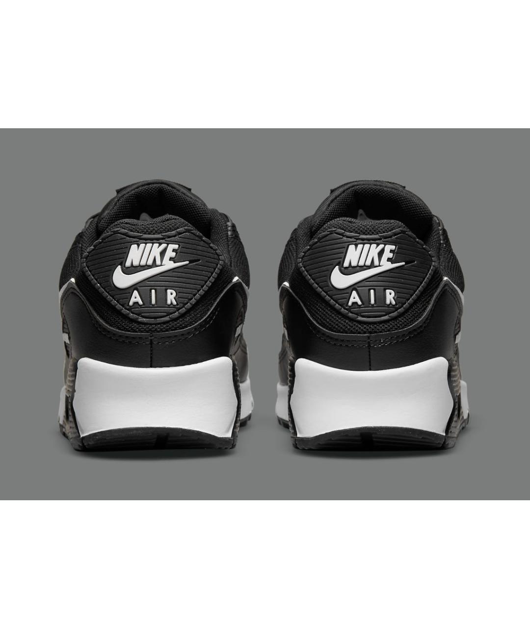NIKE Черные кожаные кроссовки, фото 4