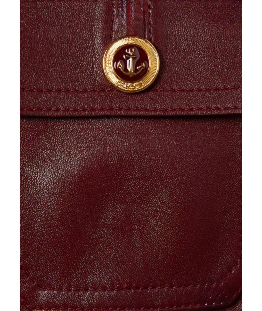 GUCCI Бирюзовая кожаная куртка, фото 7