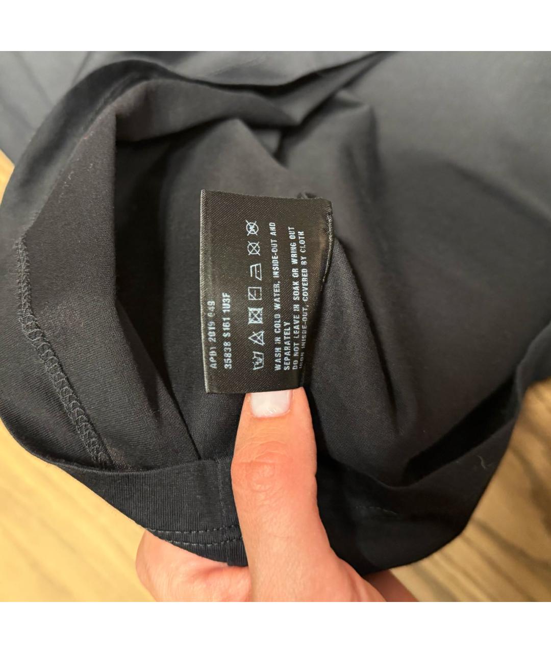 PRADA Черная хлопковая футболка, фото 2