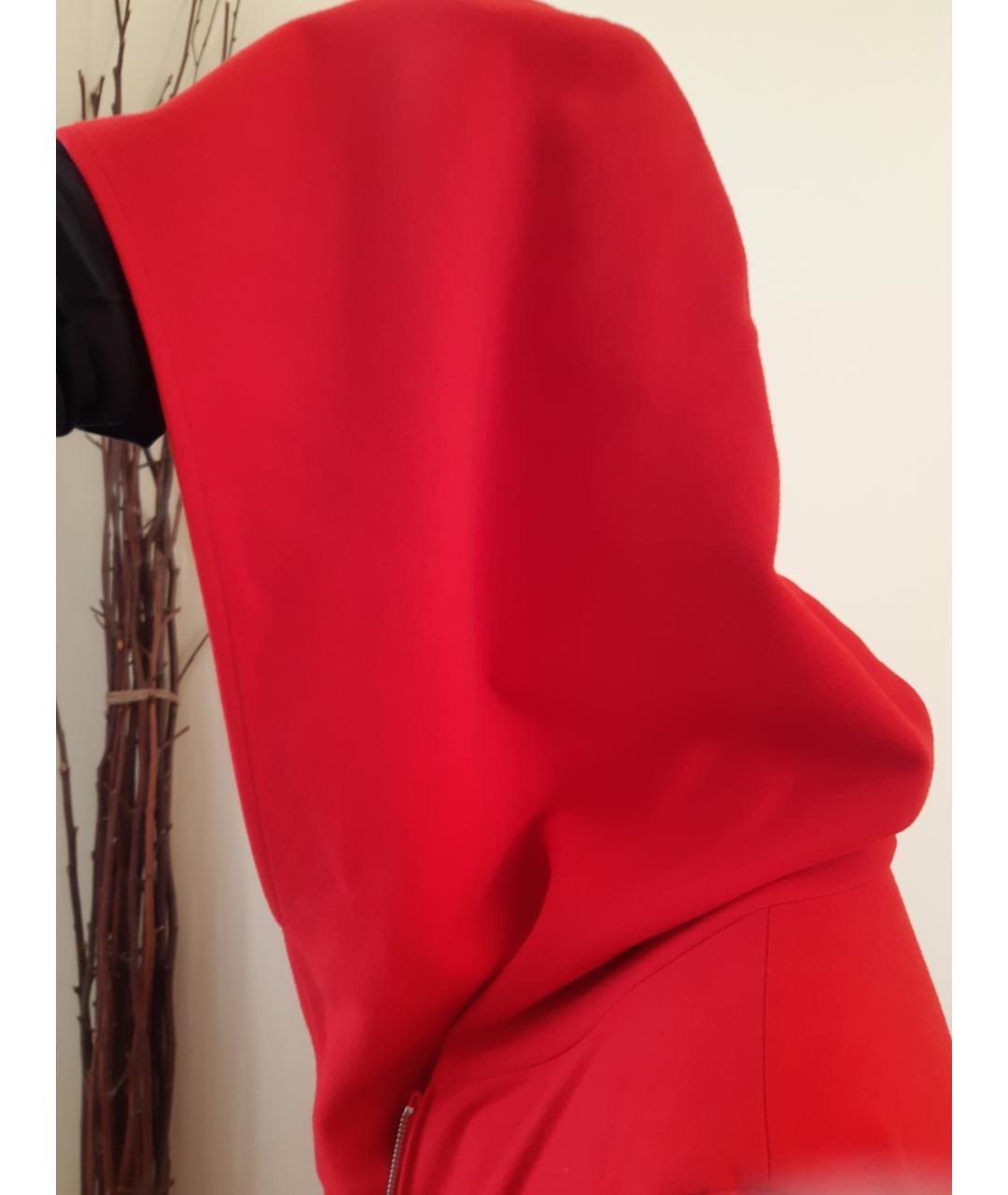 YOHJI YAMAMOTO Красное шерстяное пальто, фото 7