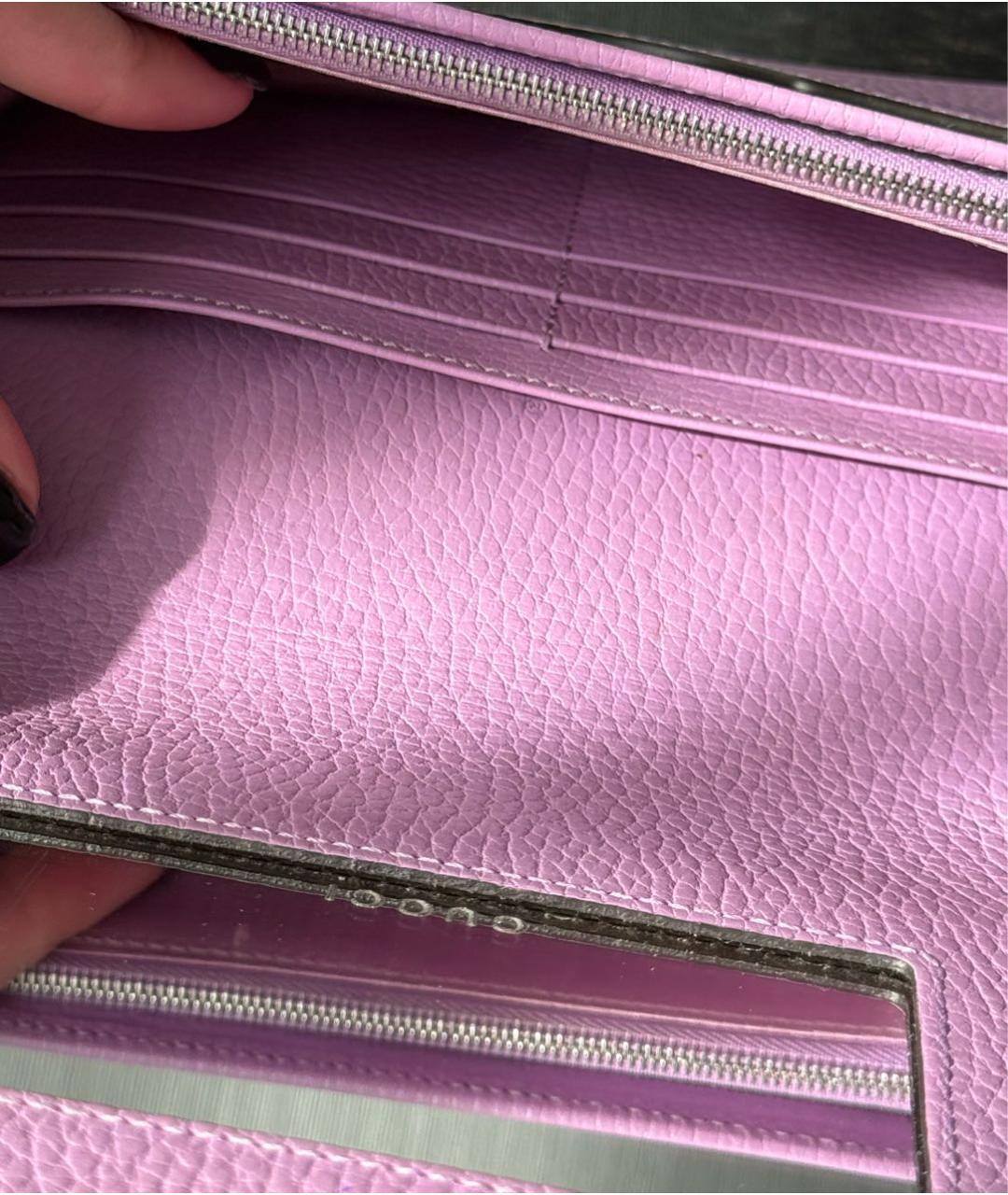 GUCCI Фиолетовая кожаная сумка через плечо, фото 4