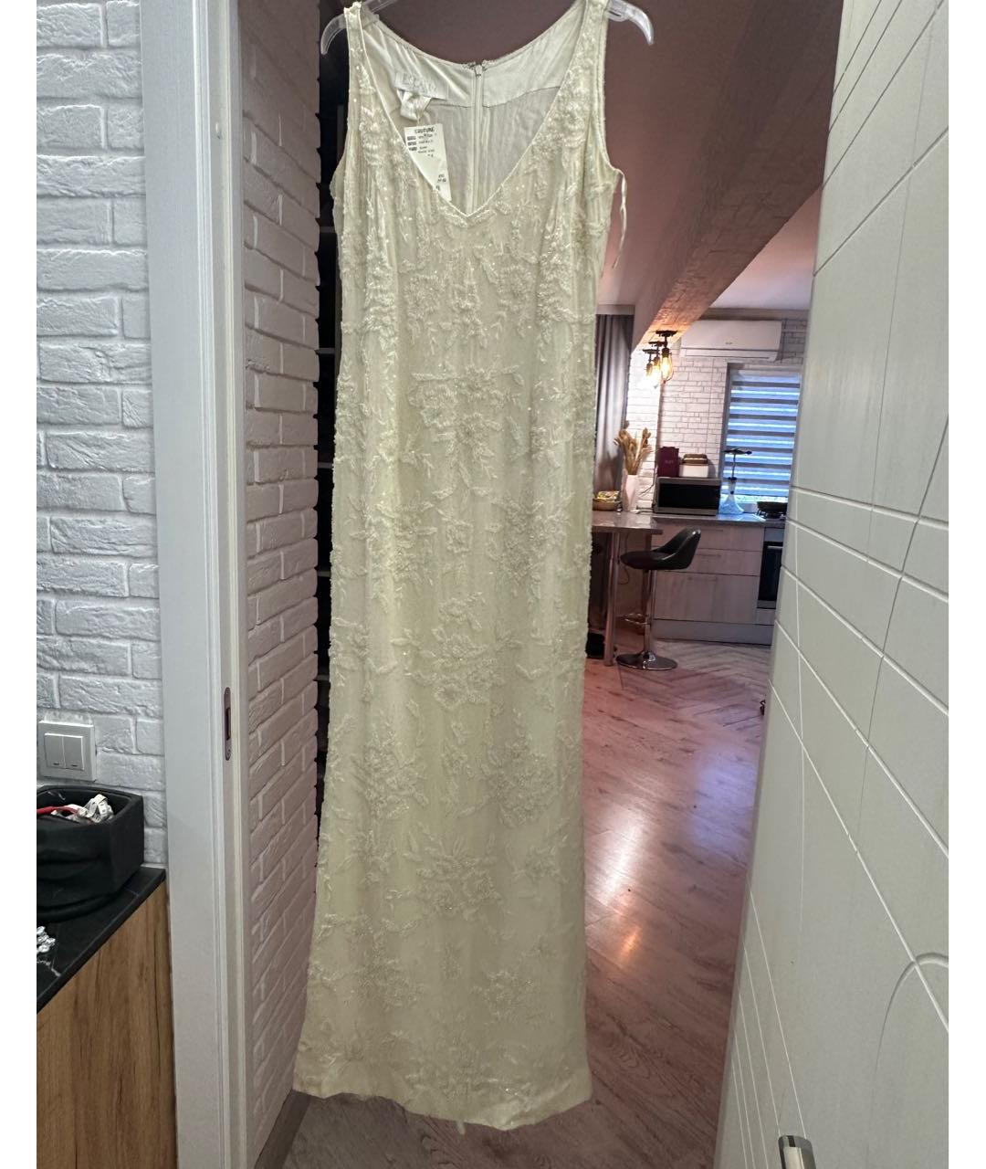 ESCADA Бежевое шелковое вечернее платье, фото 9