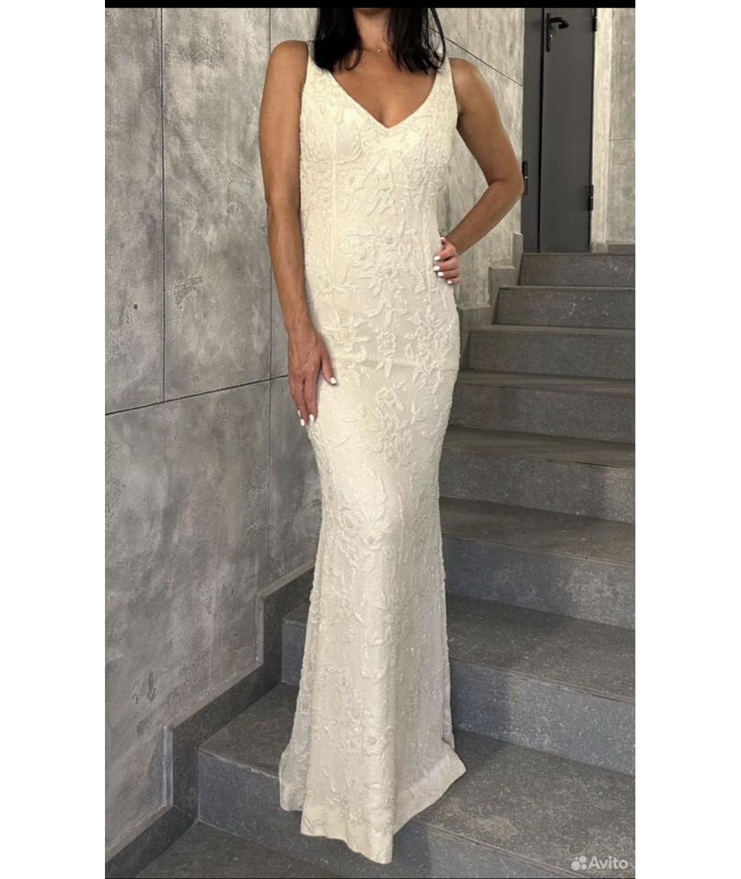 ESCADA Бежевое шелковое вечернее платье, фото 6