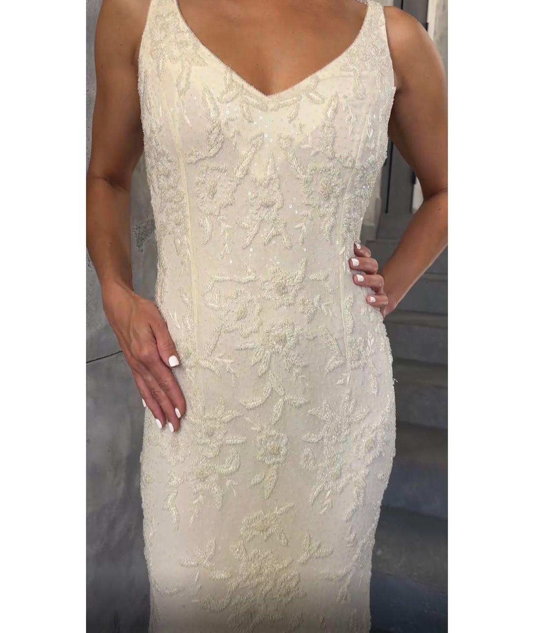 ESCADA Бежевое шелковое вечернее платье, фото 5