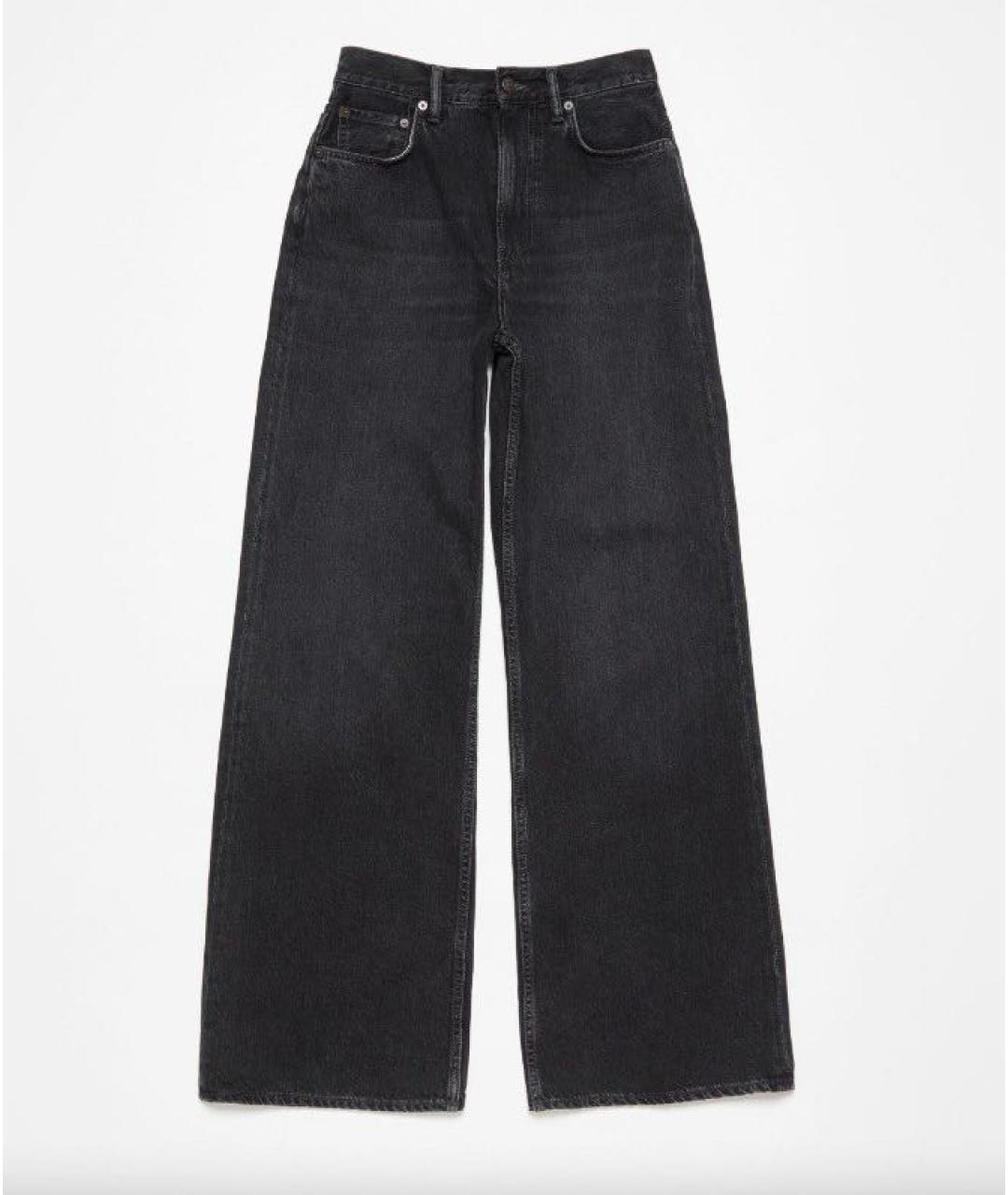 ACNE STUDIOS Черные хлопковые джинсы клеш, фото 9