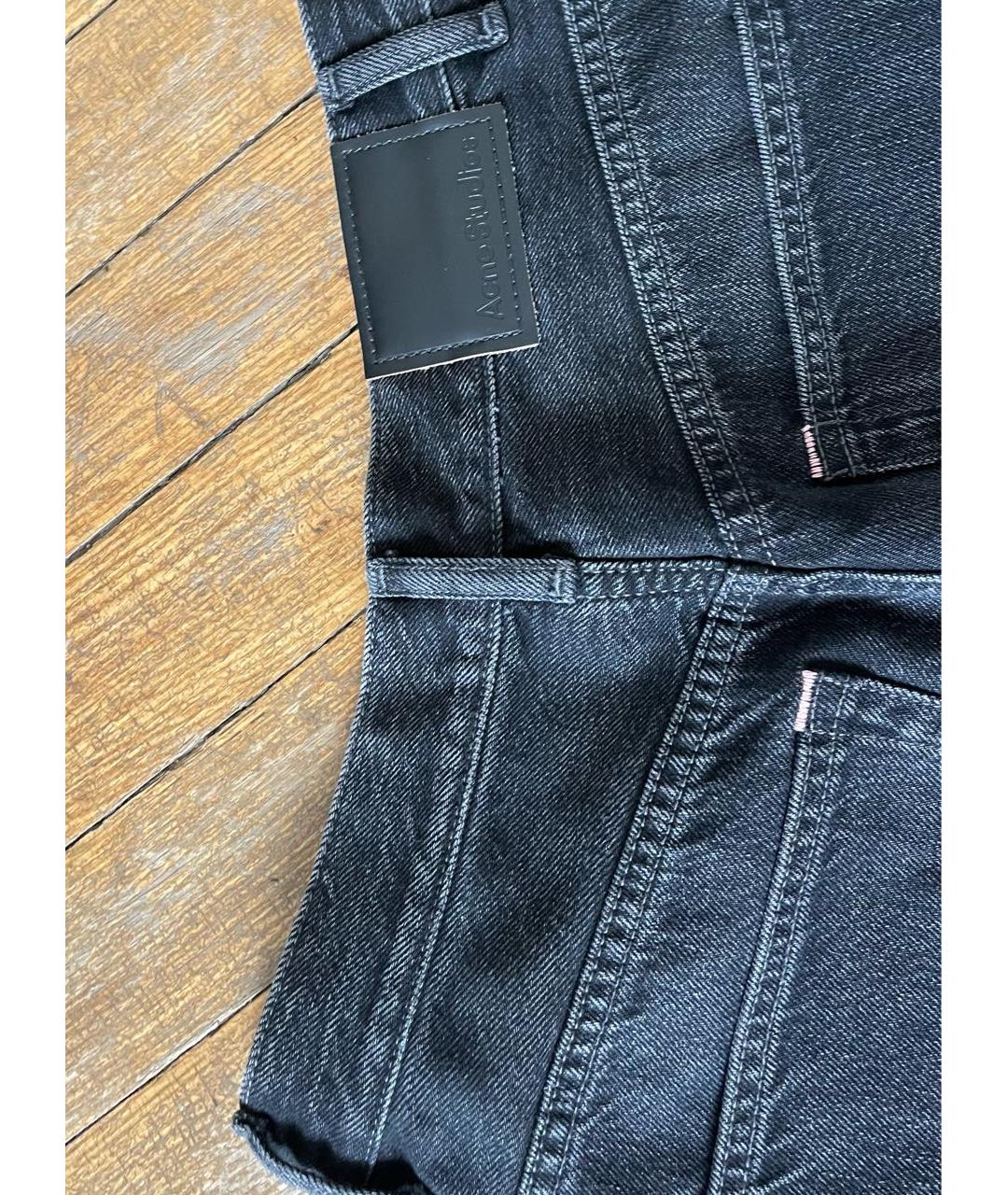 ACNE STUDIOS Черные хлопковые джинсы клеш, фото 7