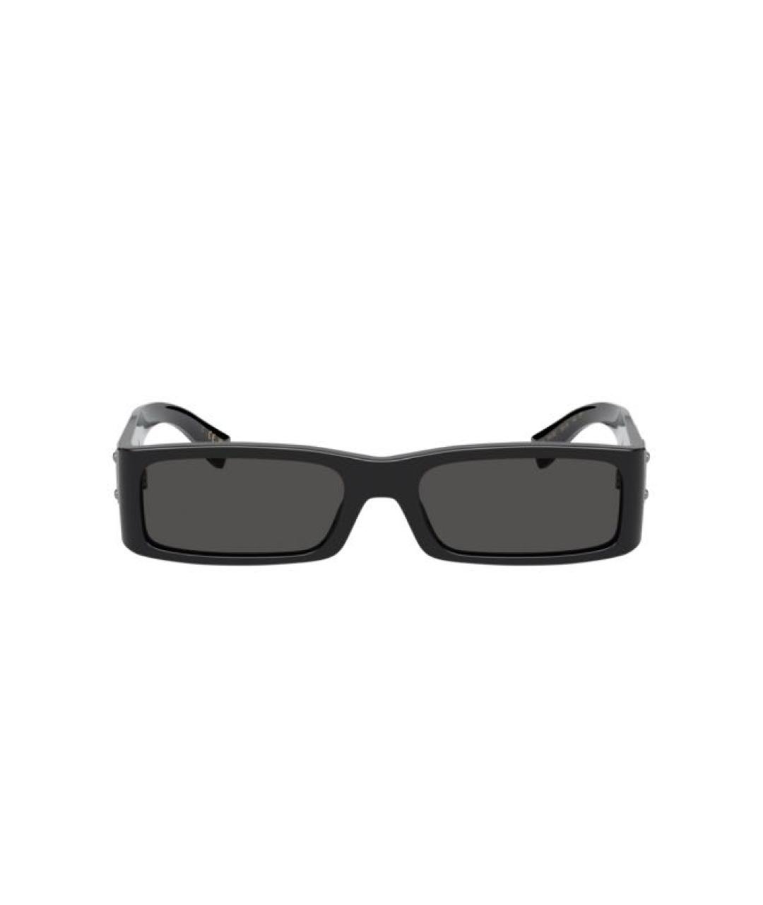 DOLCE&GABBANA Черные пластиковые солнцезащитные очки, фото 8