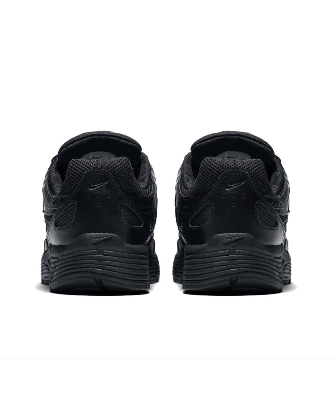 NIKE Черные кожаные низкие кроссовки / кеды, фото 4