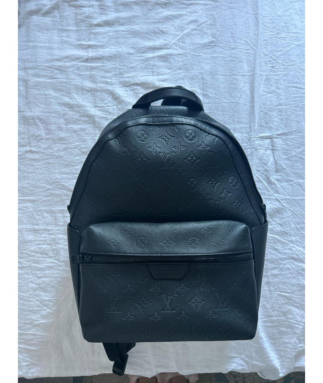 LOUIS VUITTON Черный кожаный рюкзак, фото 5