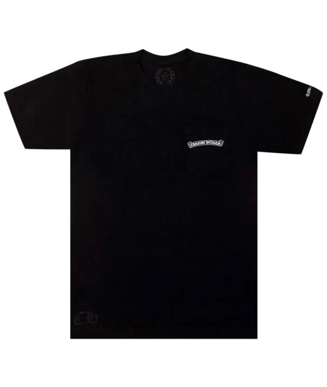 CHROME HEARTS Черная хлопковая футболка, фото 5