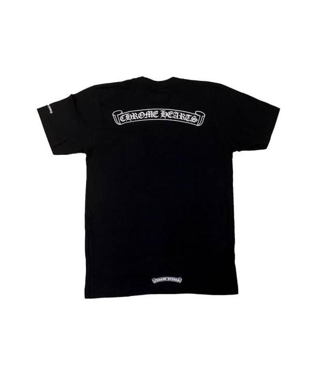 CHROME HEARTS Черная хлопковая футболка, фото 2