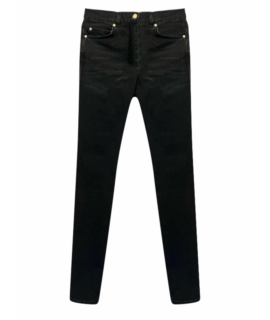 ESCADA Черные хлопко-полиэстеровые прямые джинсы, фото 1
