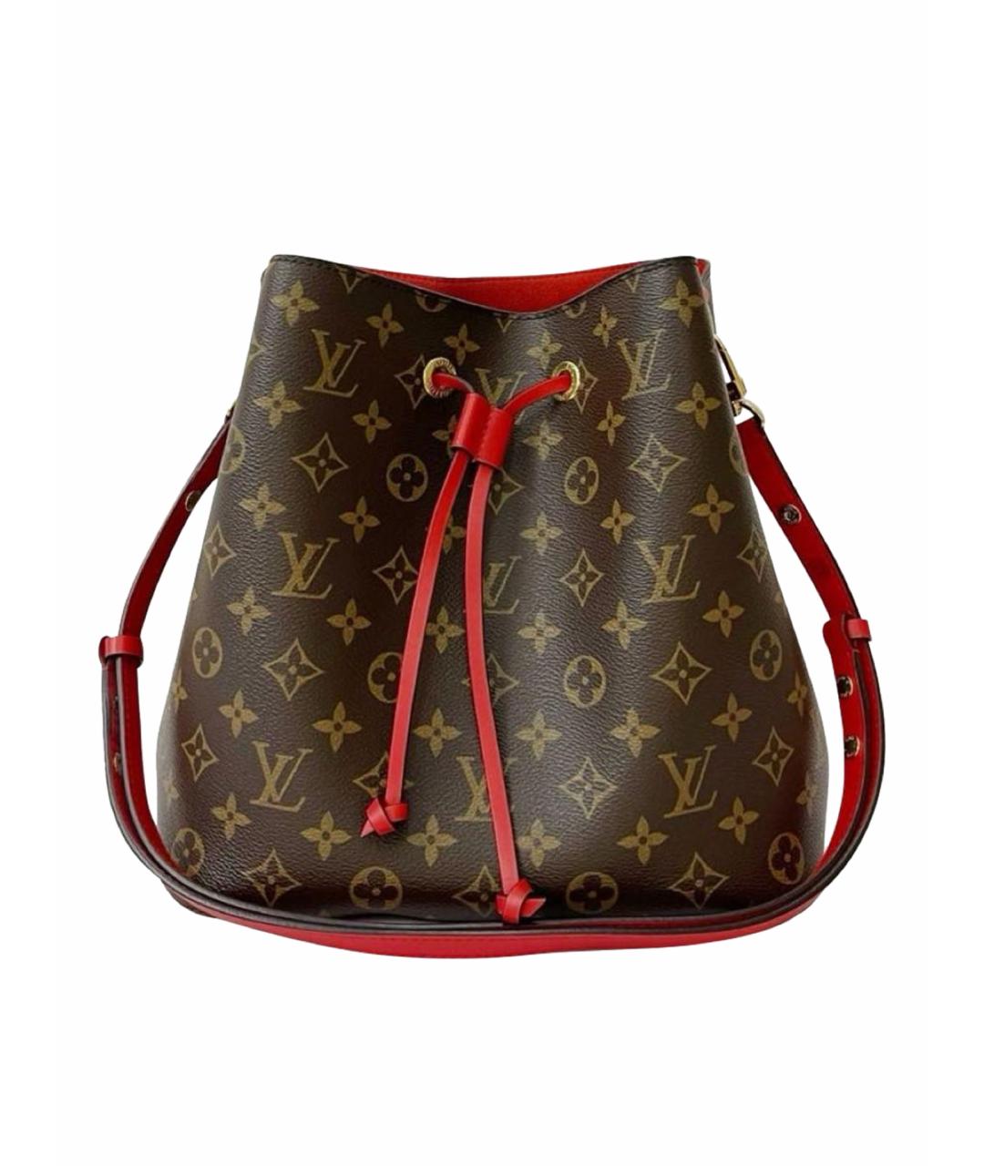 LOUIS VUITTON Коричневая кожаная сумка тоут, фото 1