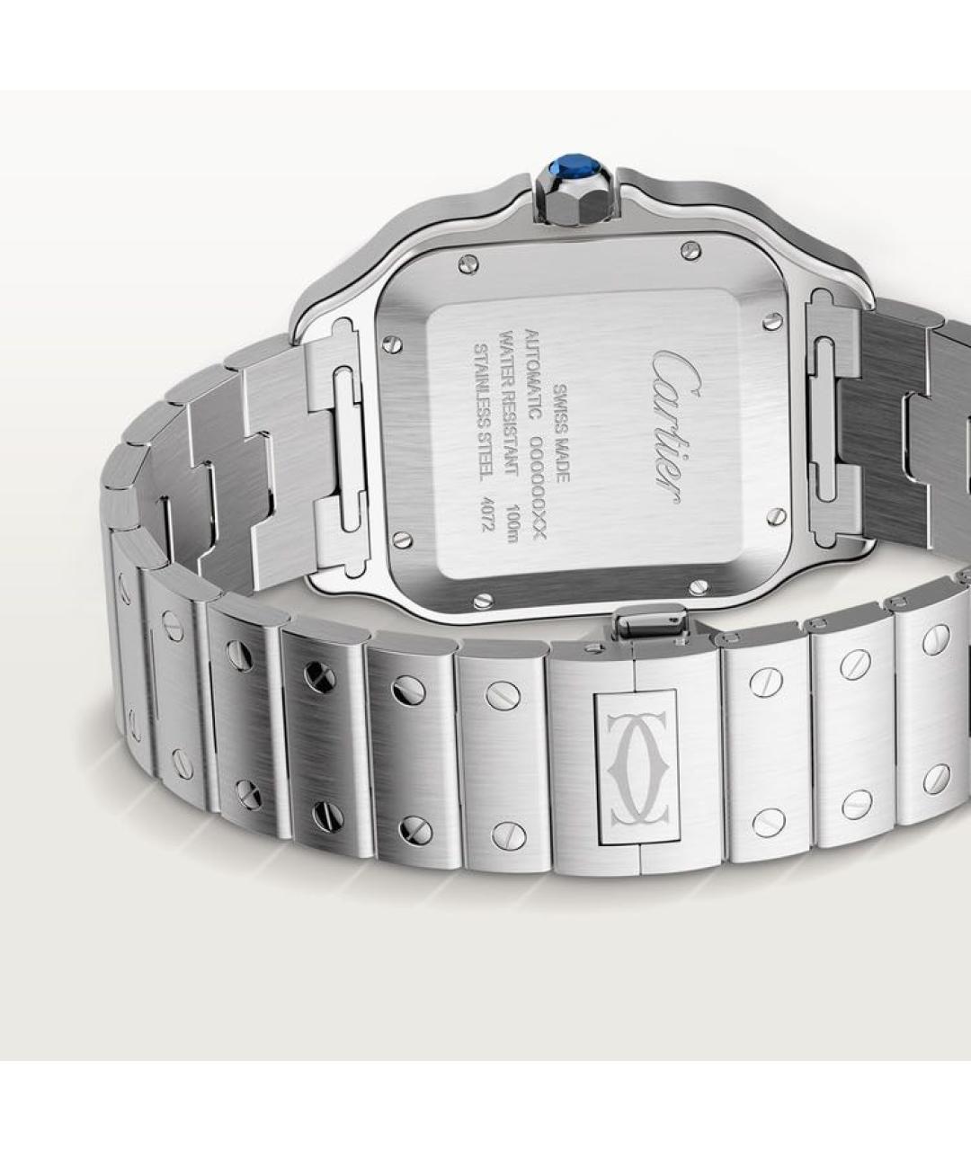 CARTIER Синие металлические часы, фото 5
