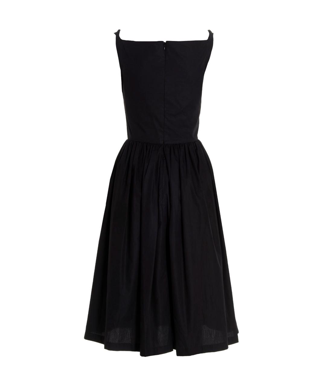 VIVIENNE WESTWOOD Черное хлопковое коктейльное платье, фото 2