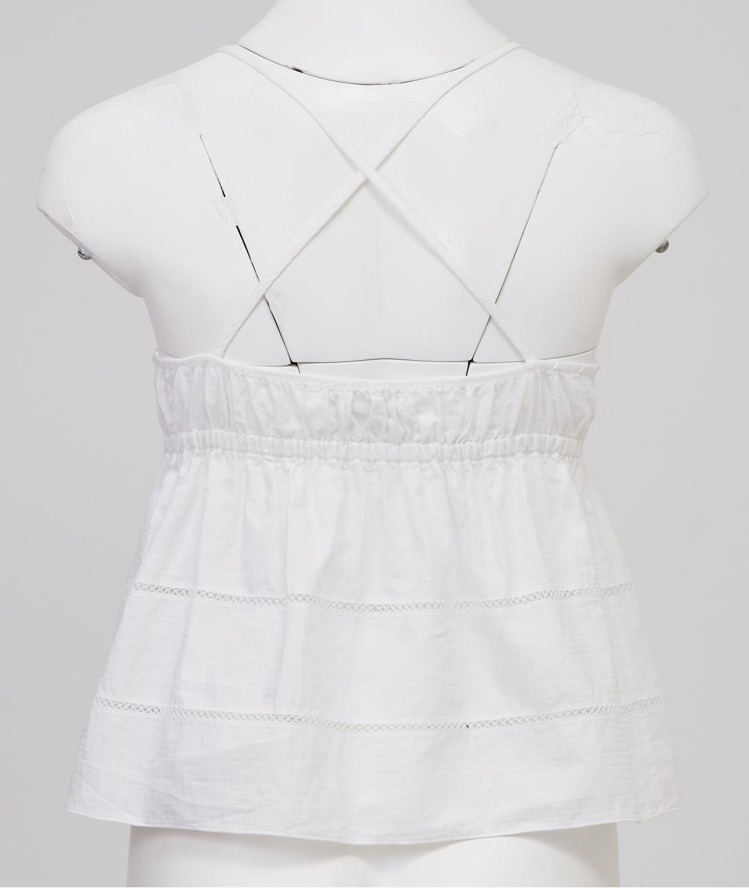 CHANEL Белая хлопковая майка, фото 2